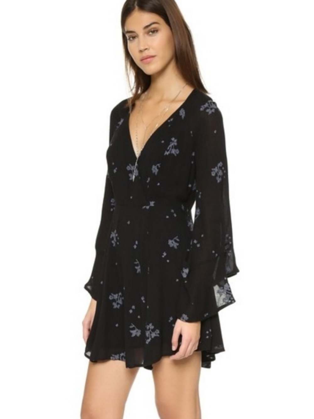 Free People Jasmine Embroidered Mini Dress